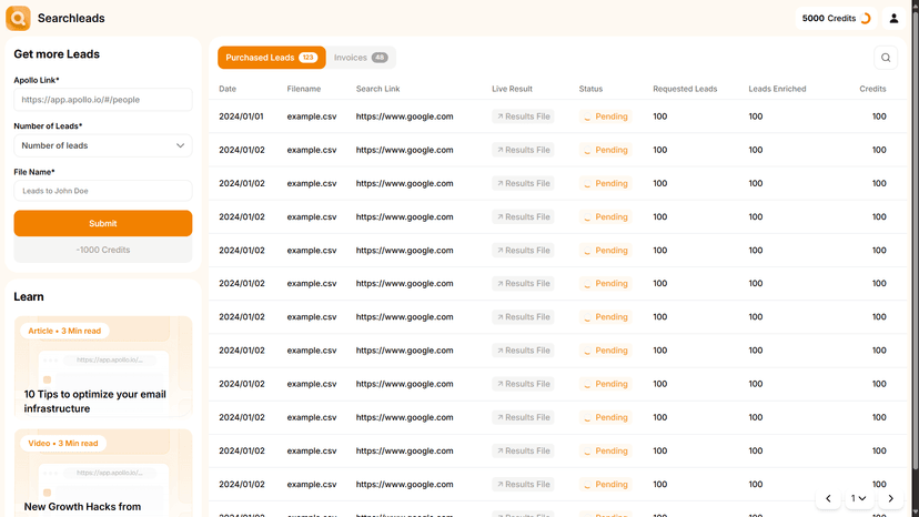 Temp Mail Service Screenshot